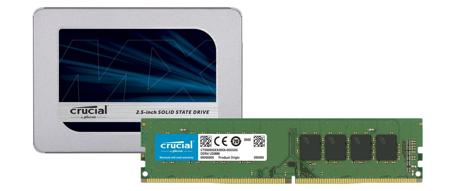 Crucial SSD 및 RAM 메모리 모듈